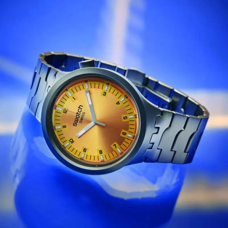 Swatch Bracelet Big Bold Irony Amber Sheen Watch  SB07S103G